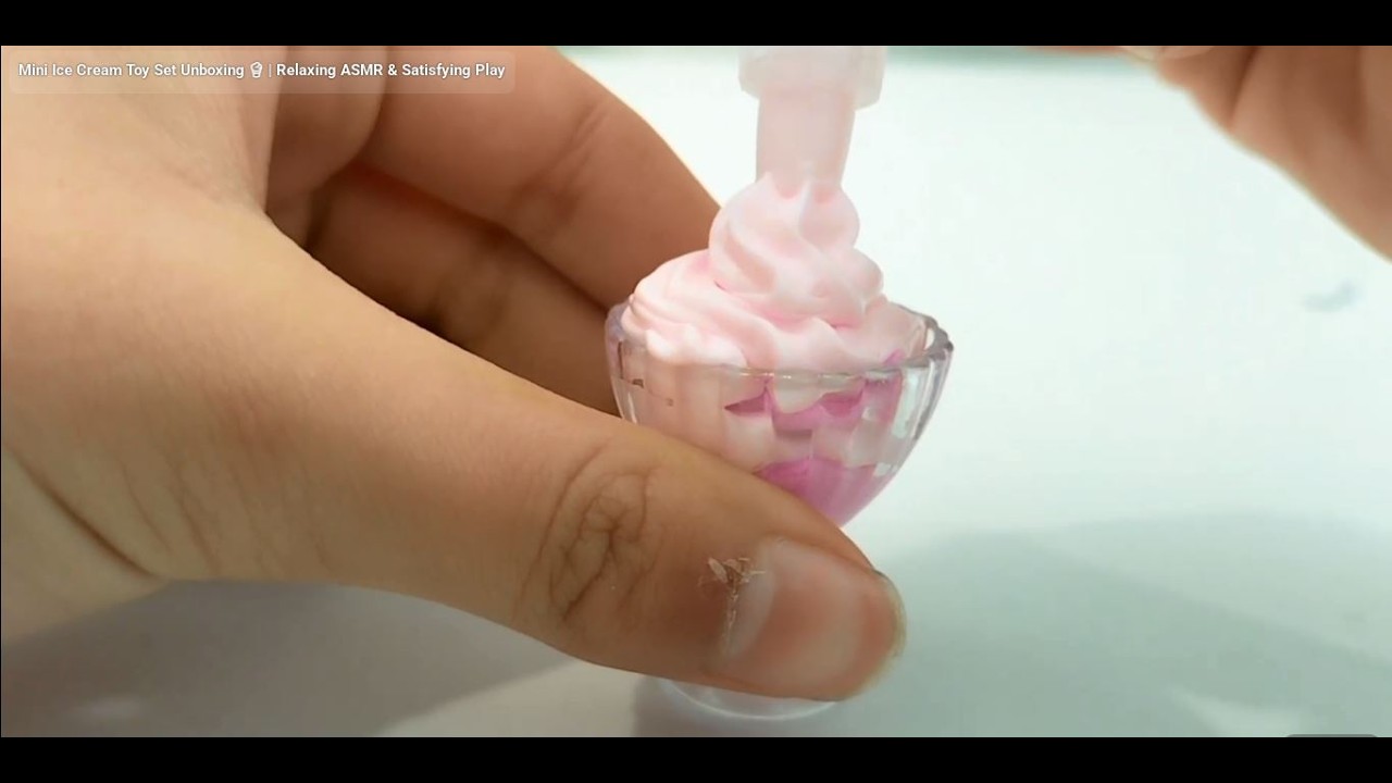 Mini Ice Cream Toy Set Unboxing 🍦 | Relaxing ASMR & Satisfying Play