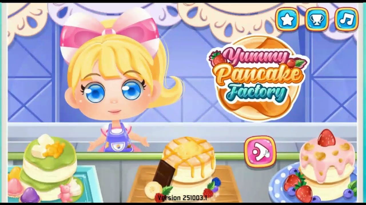 Yummy pancakes factory #cookinggame #cartoon