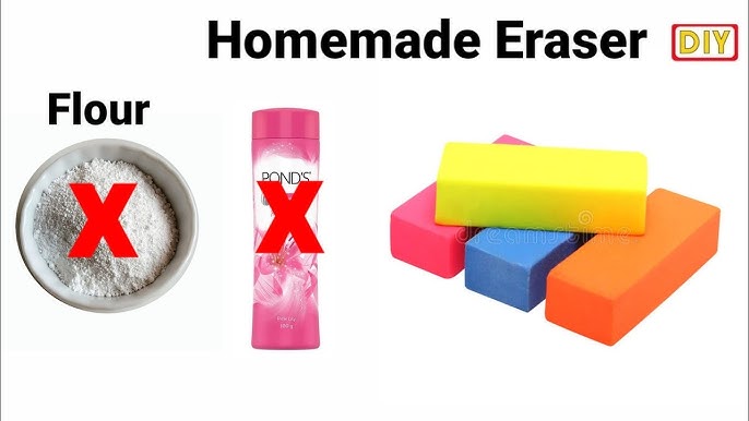 How to make Eraser/clay type Eraser at home easily making/how to make  Kneaded Eraser/homemade Eraser 