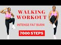 Intense walking cardio workout  full body fat burn