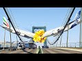 Two airbus a380 massive collision over the bridge  gta 5