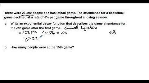 Alg2 Sem 2 Unit 5 Lesson 5 Exponential Decay Applications - Example 2