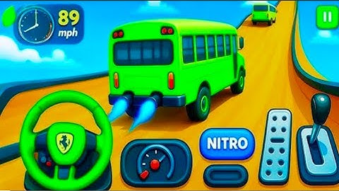 Mega Ramp Bus Stunts Simulator: Coach Bus Extreme Stunt Racing - Android Gameplay । Part 04