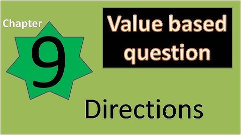 Value based Question of Directions Chapter 9 Class 4 Social Science we & our world  DAV