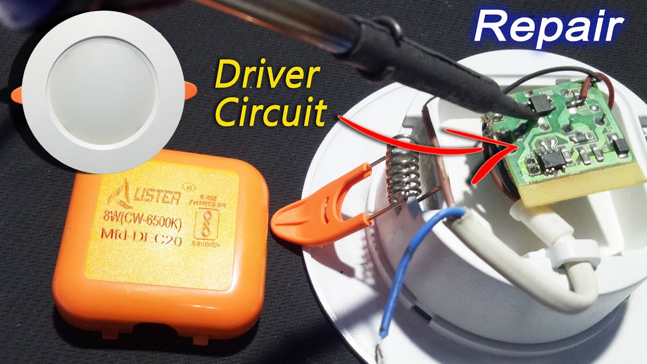 Ceiling Led light driver repair 6watt Ceiling light open and repair