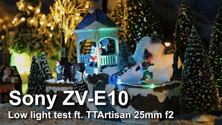Sony ZV E10 | Low Light Test | Cinematic Footage