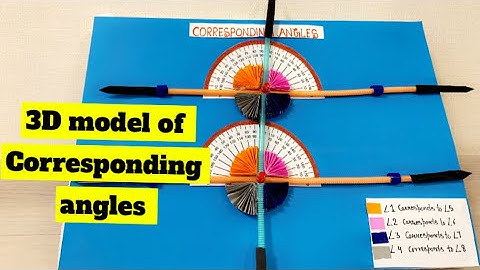 3D model of Corresponding Angles #correspondingangles  #mathsmodel  #workingmodel