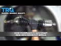 How to Replace CV Axle Shaft 2006-2013 Chevrolet Impala