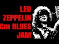 Classic Led Zeppelin Style Slow 12-Bar-Blues Blues Backing Track [C Minor - 4/4 - 44 BPM]