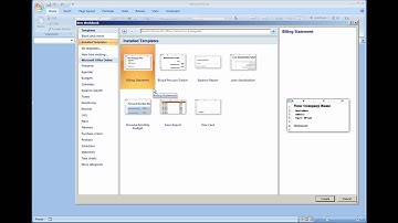 Billing Statement Installed Template in Excel 2007/2010 (Video 1 of 3)