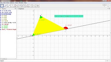 Exterior angle of Triangle Using Geo-Gebra by Ramesh jaiswal