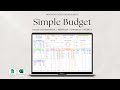 Simple Budget Planner Spreadsheet for Google Sheets & Excel (Step‑by‑Step Tutorial)