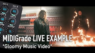 MIDIGrade: Showcasing Grading Process for Music Video