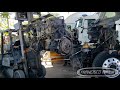 How to remove a DD15 engine for a crankshaft replacement and full overhaul freightliner cascadia