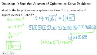 Geometry 11-4: Spheres