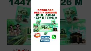 Download Desain Banner Idul Adha Free CDR X7 #klsdesain #coreldraw