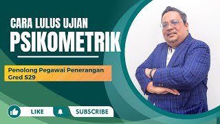 Contoh Soalan Ujian Psikometrik Penolong Pegawai Penerangan Gred S29