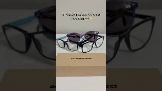 New Prescription Glasses from EyebuyDirect 3 pairs for $33! #glasses