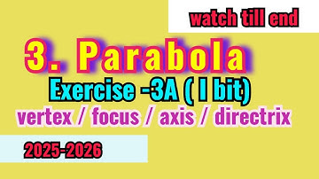 INTER-MATHS / 3.Parabola / INTER 2B PARABOLA – Must Watch Before Exam@asquaremathsacademy