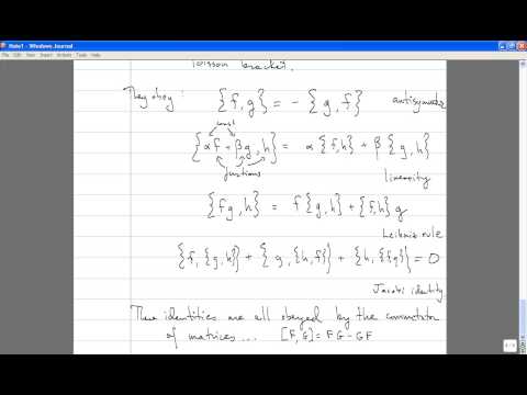 Classical Mechanics, Lecture