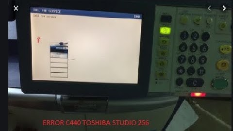 Error c440 Toshiba studio 256/306/356/456