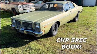1976 Dodge Coronet Spec Book from the California Highway Patrol!  Internal Docs from CHP.