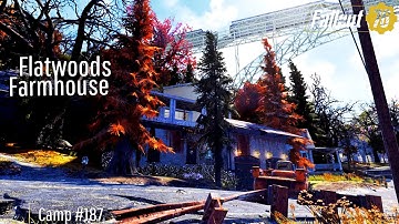 Fallout 76 Camp Build | Flatwoods Farmhouse | Pre-Existing Structure // Modern // Clean