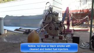 Why 2qm20 engine runs this way after removal from boat