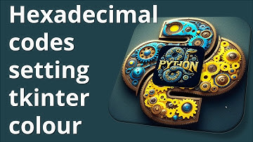 How to use hexadecimal codes to set the background colour of a tkinter window