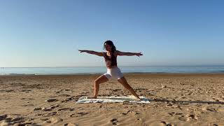 15 Min Beach Yoga | Full Body Vinyasa Flow