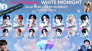 ❄️Live theme: (White midnight). Rhythm hive new enhypen live theme!!❄️ 🌨️.    2 new songs! 🦷 😈.