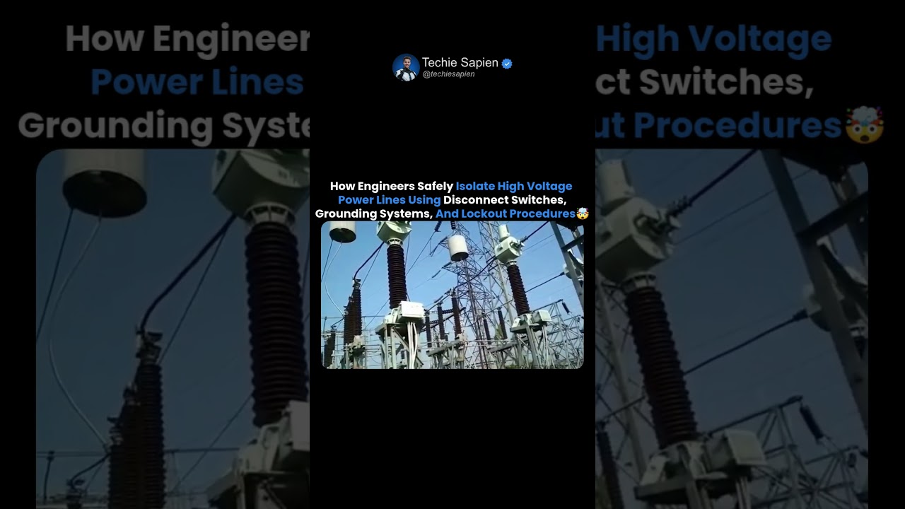How High Voltage Power Lines Are Safely Isolated For Maintenance 🤯