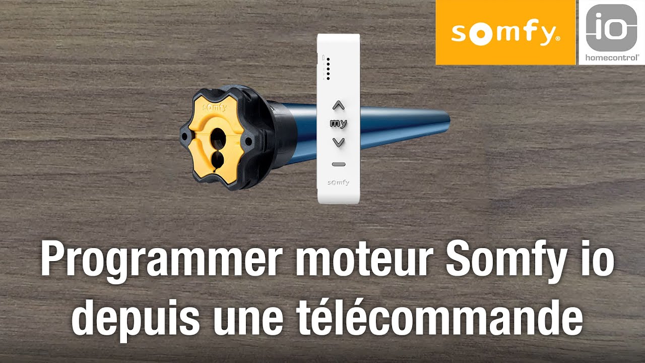 Programmer tlcommande Somfy io et son moteur Rinitialisation   100 Volet Roulant