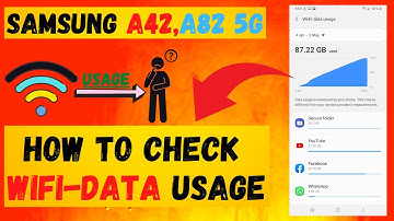 Samsung A42,A82 5G data usage | Samsung a42,a82 Wifi usage | Check sim usage on Samsung mobile✔️