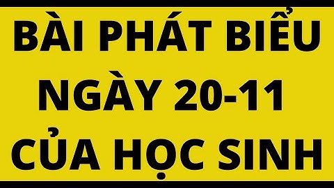 Những bài văn biểu cảm về ngày 20 11 năm 2024