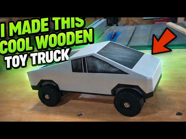 Wood shop toy truck by a hobbyist woodworker. - YouTube