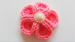 سمسم (25) كروشيه وردة سهلة How to crochet a flower