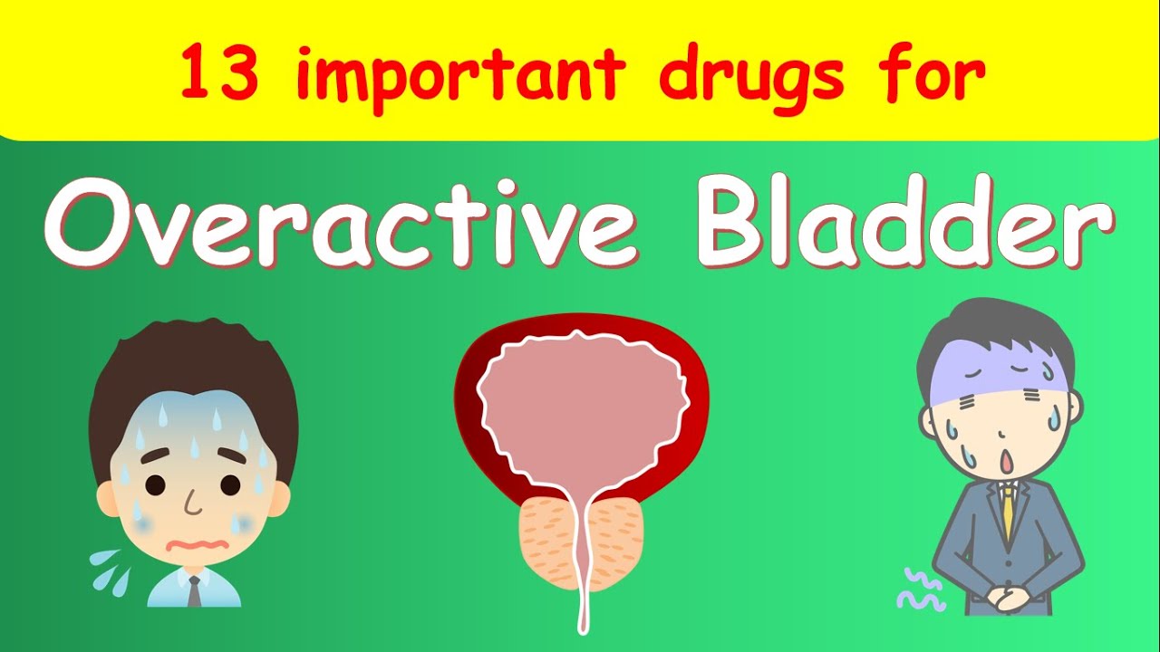 13 Drugs for Overactive Bladder - Vibegron, Darifenacin, Duloxetine