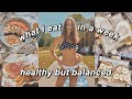 WHAT I EAT IN A WEEK HEALTHY TEENAGER || how I stay fit + healthy brownie recipe