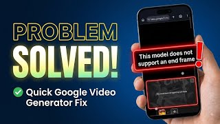 This model does not support an end frame FIX | Google Flow “End Frame Not Supported” Error Fix