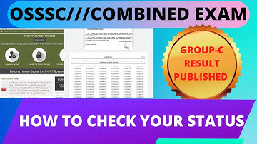 OSSSC GROUP-C RESULT PUBLISHED,, 2841 POST RESULT PUBLISHED,,OFFICIAL RESULT PUBLISHED,,how to check