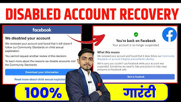 We Disabled Your Account Facebook Disabled Account Recovery 2025 How to Recover Disabled Account