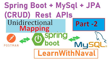 Using Spring Boot, JPA, Hibernate Unidirectional Mapping  Part 2  | CodeWithNaval