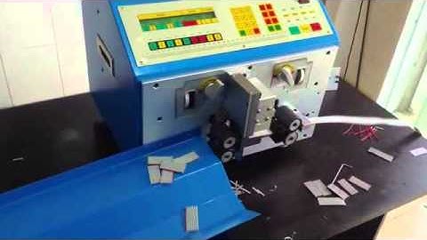 Flat cable cutting and stripping machine WPM-E-12 http://www.cablecutting.net