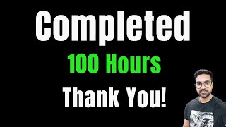 Completed 100 Hours | Thank you For Supporting UI Oxygen 🙏🥰🙏 #uioxygen