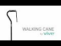 Walking Cane by Vive - Best Adjustable Walking Stick for Men & Women - Lightweight & Sturdy Offset