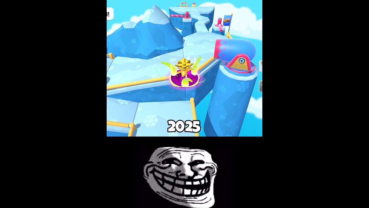 Stumble Guys 2025 Now vs 2020 Old Icy Heights Trick 🥹
