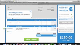 Quick Look at Free Invoice Creator via Freshbooks