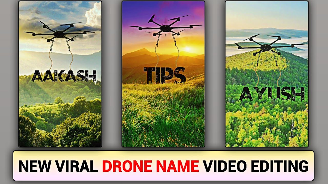 New Drone Name Video Editing | Viral Hexacopter Drone Name Video Editing | Alight Motion