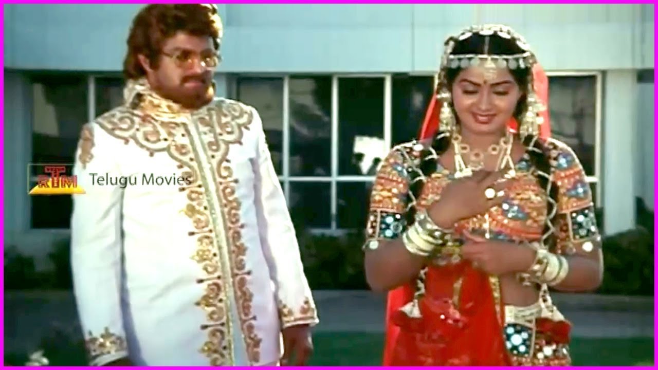 Balakrishna Making Fun With Actress Radha - Kaliyuga Krishnudu Movie Scenes